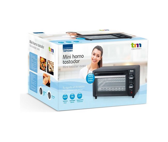 Mini Horno Eléctrico Negro