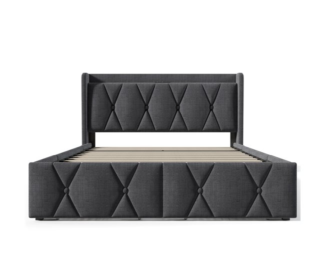 Camas de matrimonio 149x217 Gris