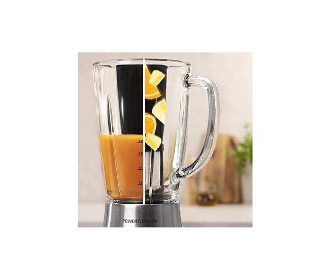 Cecotec Batidora de vaso Power Black Titanium 2000MAX PerfectMix Inox