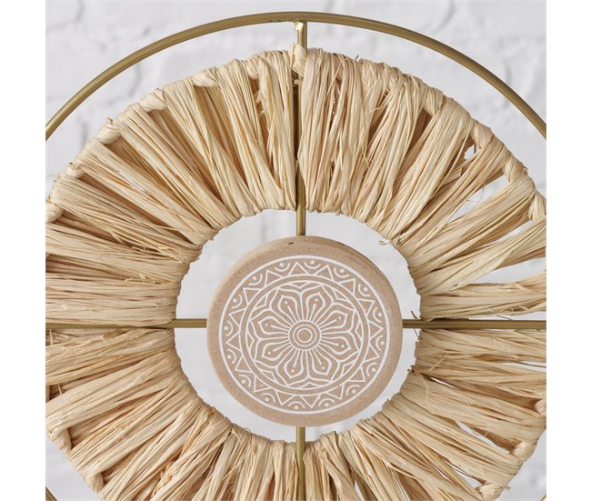 Figura decorativa mandala ALI surtida material madera Multicolor