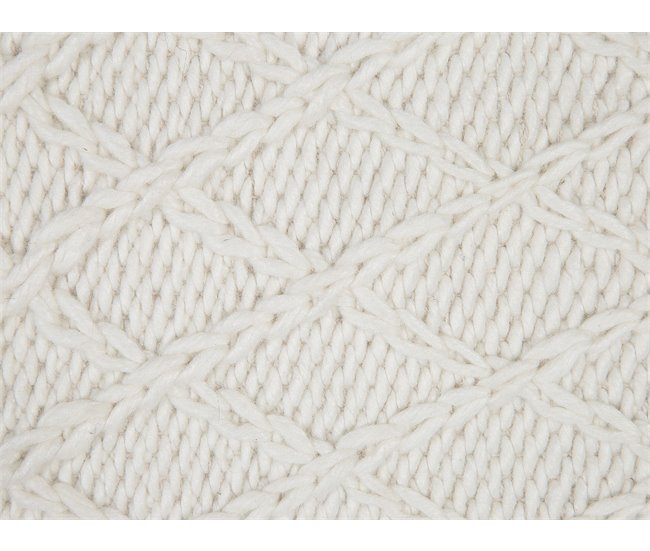 Beliani Alfombra de pelo corto ERZIN 80x150 Blanco/ Beige