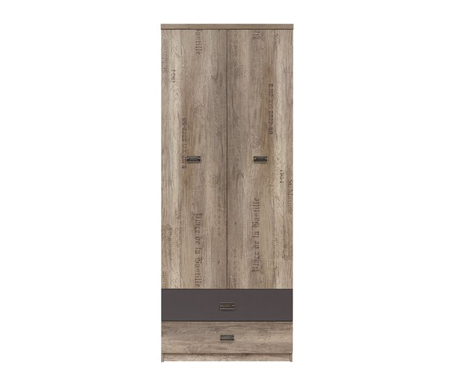 Armario 2 puertas 2 cajones Abel Madera
