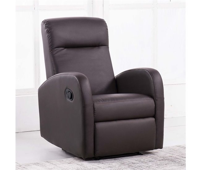 Sillón relax Home símil piel Chocolate