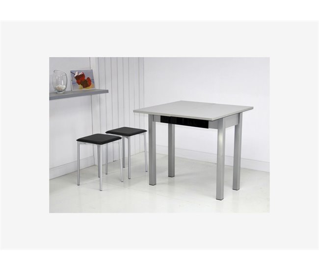 Mesa de cocina extensible CONFOR libro Negro