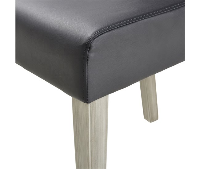 Pack de 2 sillas NAMUR gris oscuro Gris Oscuro