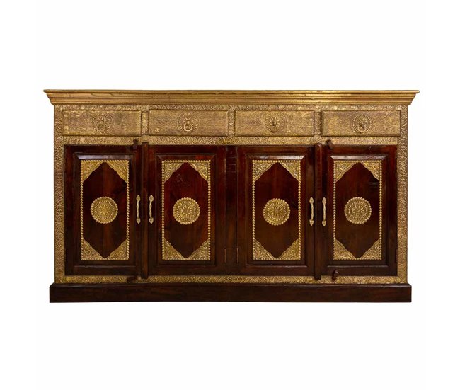 Aparador de madera acabado artesanal Marron