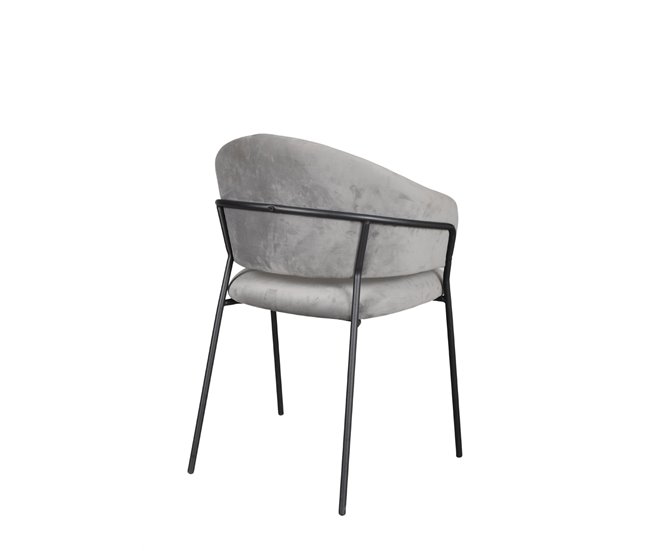 Pack de 2 sillas de comedor SHAUNI Gris Claro