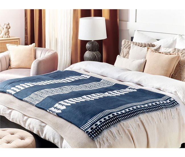 Beliani Manta TARLAY Azul