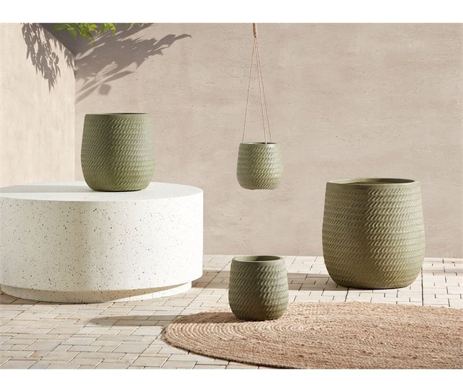 Beliani Maceta LIVADIA Verde