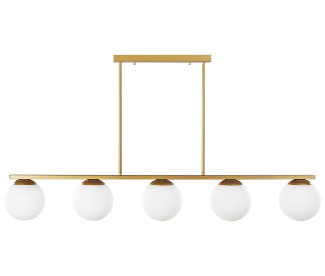 Beliani Lámpara colgante ZIKULI Dorado