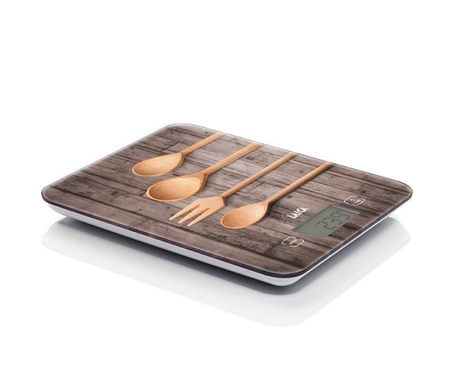 Balanza electrónica de cocina Madera