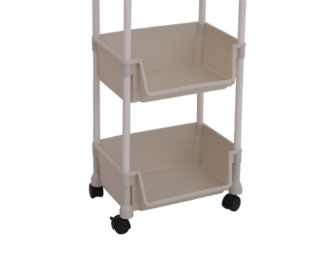 Carrito auxiliar  niveles con ruedas  xx Blanco