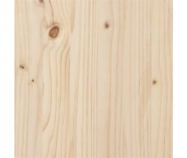 Aparador de madera maciza de pino 60 Blanco