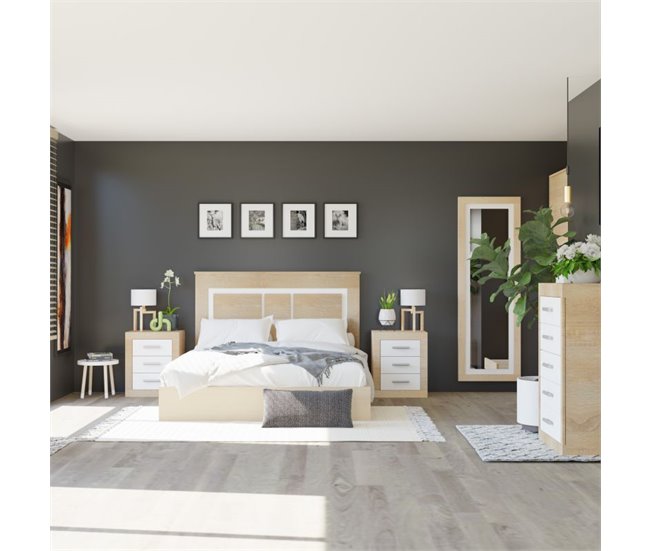 Dormitorio Kira 5C 160x3 Blanco