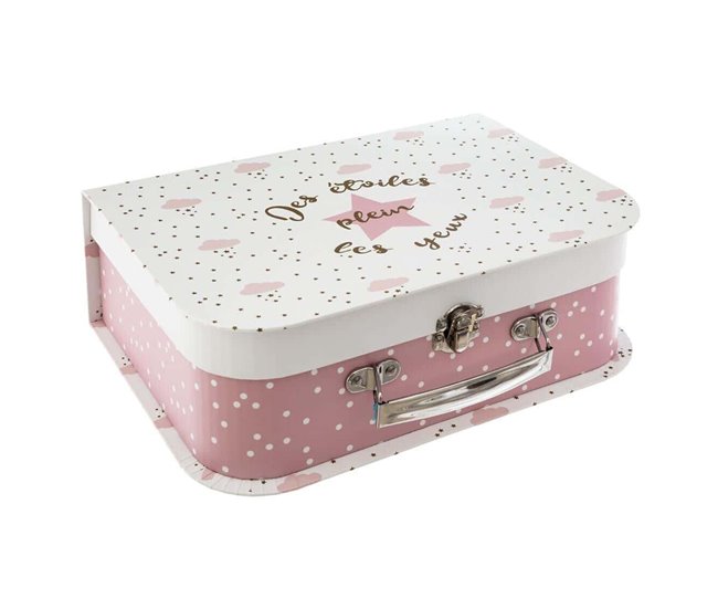 WELL HOME - Set de 3 maletitas infantiles, para niños Rosa