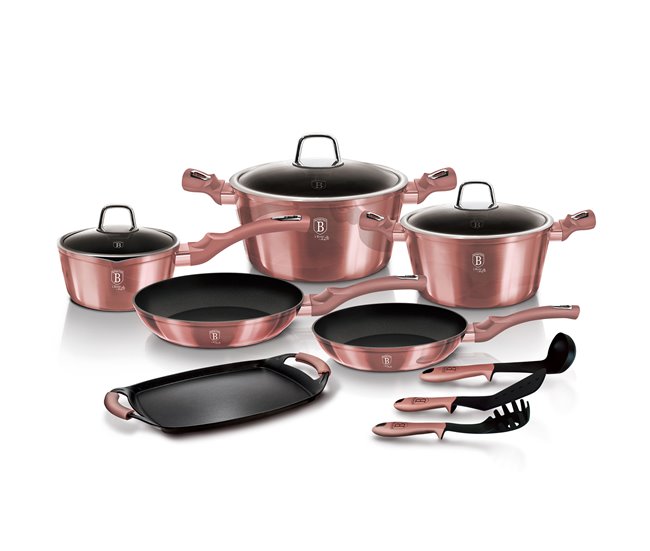 Batería de Cocina Berlinger Haus AT-6044 Rosa