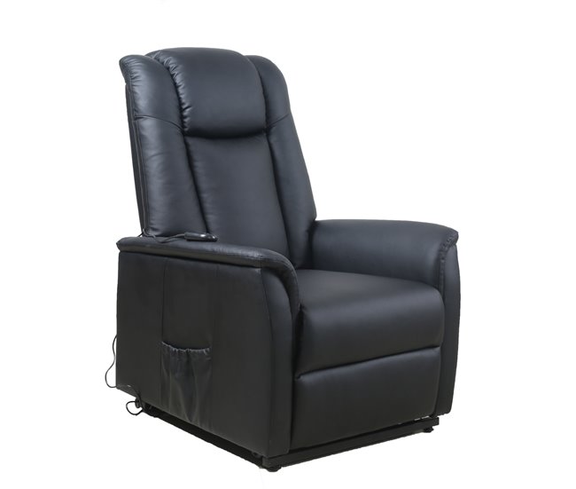 Sillón relax eléctrico piel sintética MAX Negro