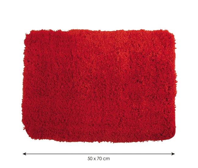 Alfombrilla  De Microfibra 70x50 Rojo