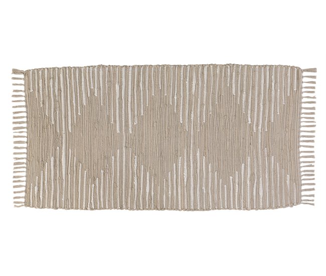 Alfombra de algodón 120x60 Beige