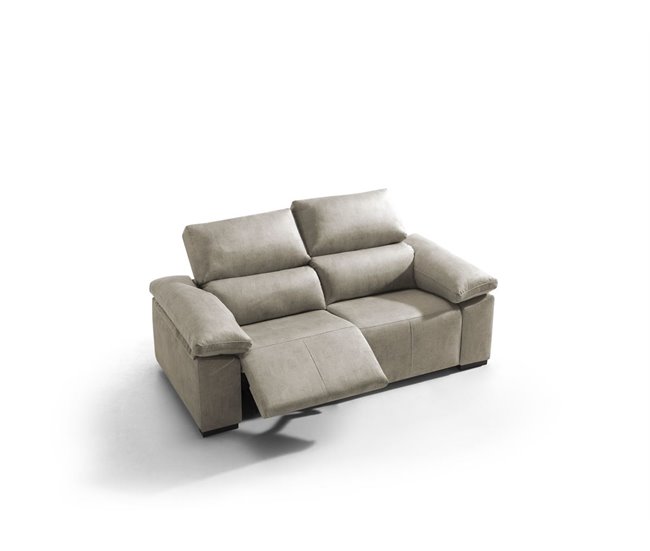 Sofá 3 plazas relax eléctrico BALTIA beige Beige