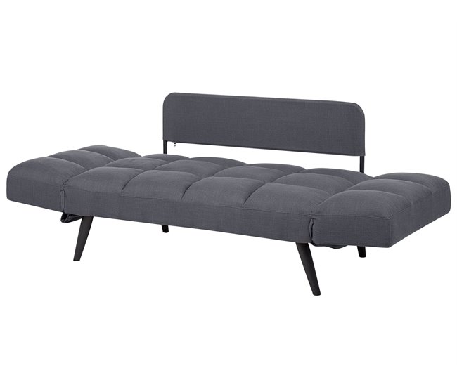 Beliani Sofá de 2 plazas Poliéster BREKKE Azul Marino