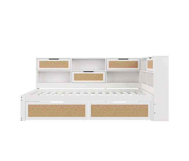 Camas individuales 116x225 Blanco