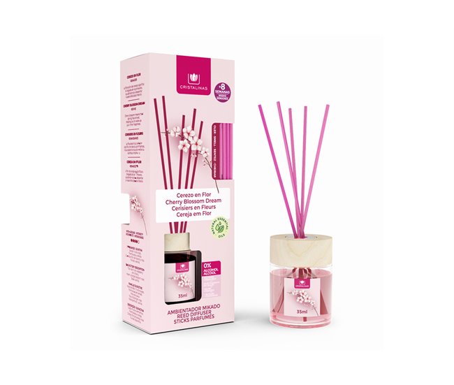 Ambientador mikado hogar AZAHAR y MANDARINA 35ml Rosa