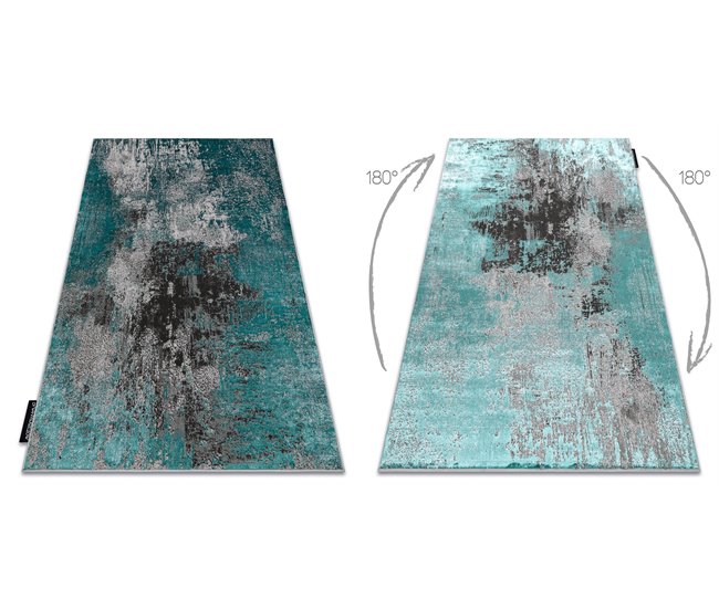Alfombra DE LUXE moderna 570 vintage - Structural 200x290 Verde