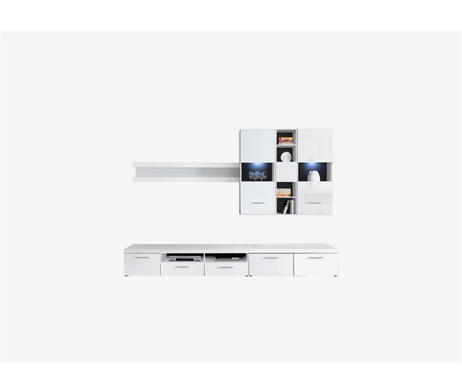 Compacto de TV FUSION blanco 5 cajones Blanco