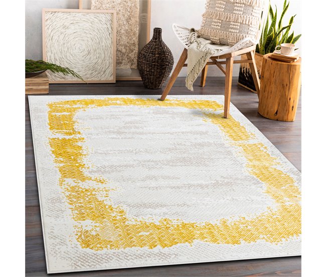 Alfombra CORE 004A Marco, sombreado 140x190 Amarillo