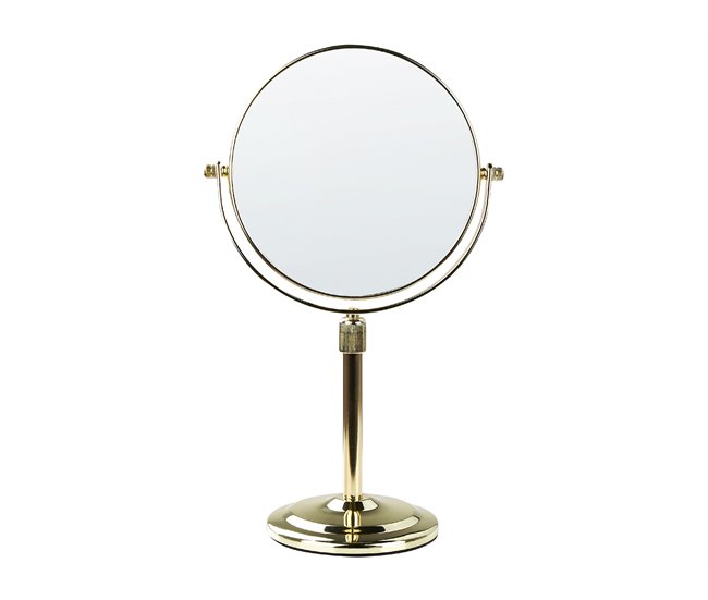 Beliani Espejo de maquillaje AVEYRON 20x13 Dorado