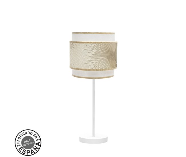 Lámpara Sobremesa Metal Serie Nepal Blanco