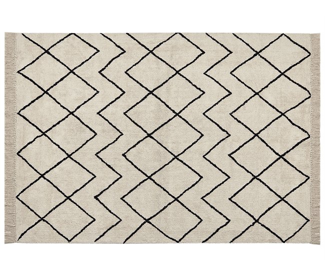 Beliani Alfombra de pelo corto ELDES 160x230 Beige