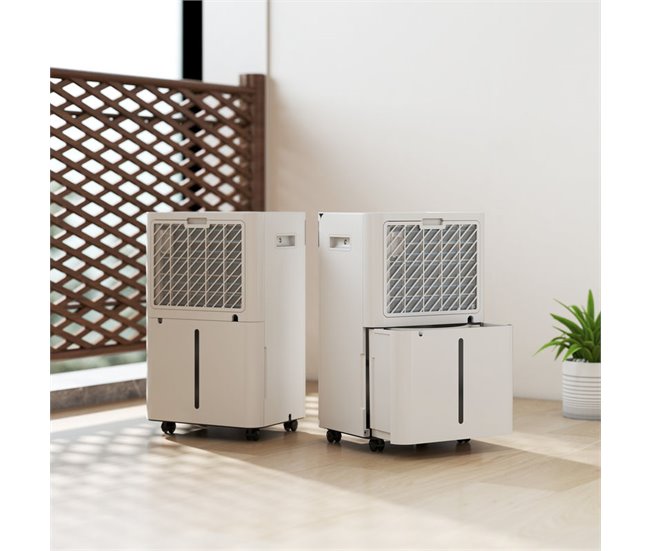 Deshumidificador ABS HOMCOM, hogar - climatización Blanco
