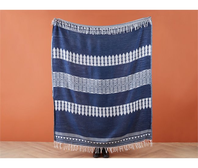 Beliani Manta TARLAY Azul