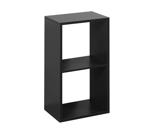 Estantería CUBOX 2 huecos Negro