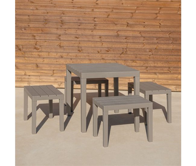 Banqueta de exterior Nailu 39x60 Marron