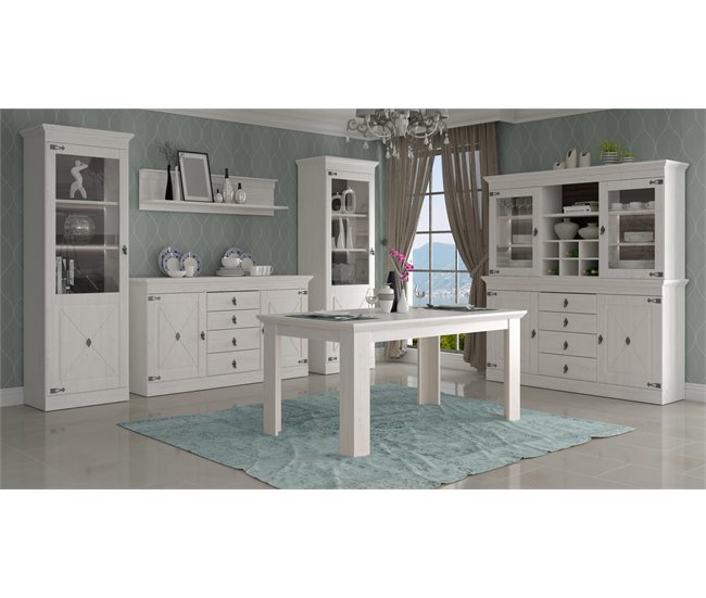 Mesa extensible PORTOFINO blanca Blanco