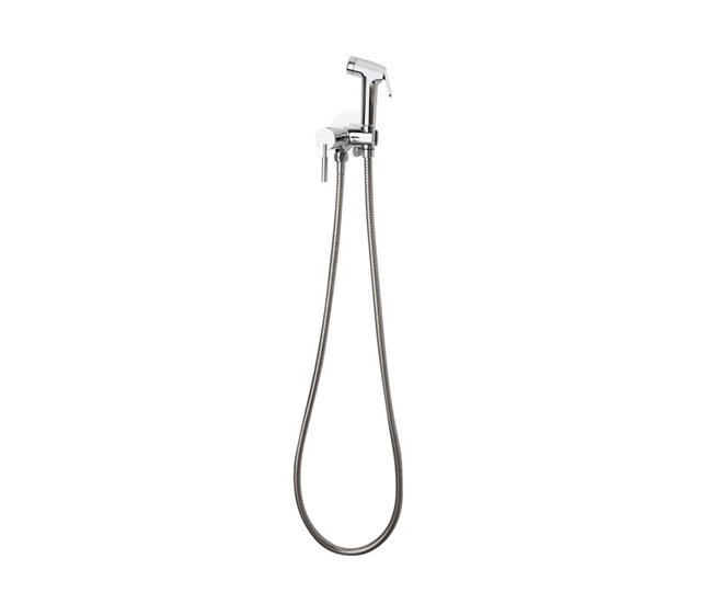 Grifo de Bidé Monomando Empotrado 2 Aguas con Accesorios Cromo