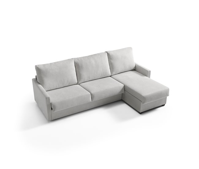 Chaise longue con cama AVA reversible 3 plazas gris Gris