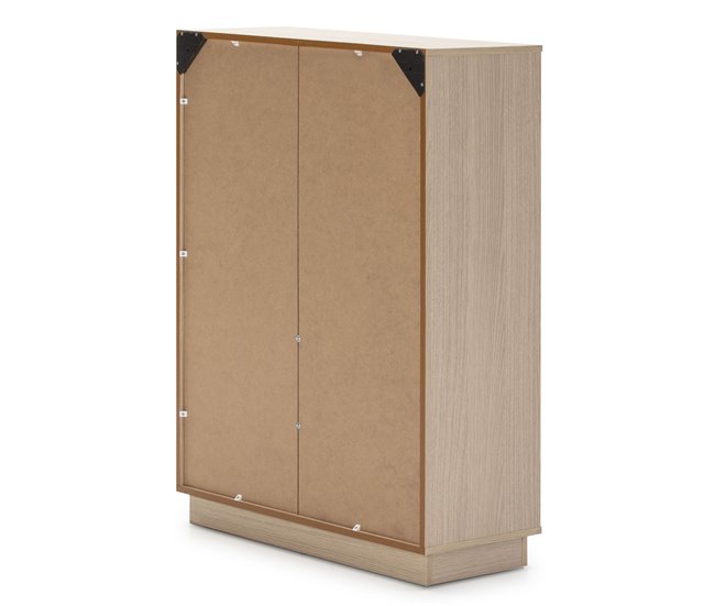 Estantería Librería Vigo 110x80 cm, estantería de Oficina, Color Roble y Gris, 80 x 33 x 110 cm Roble