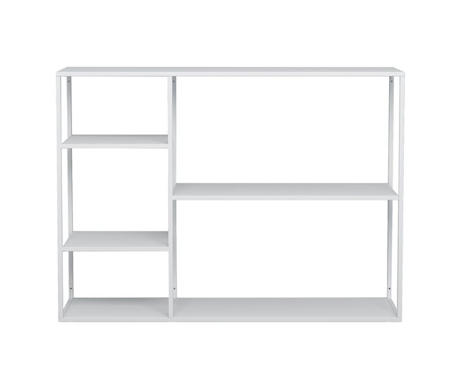 Estantería de pie Isojoki de 5 niveles metal Blanco