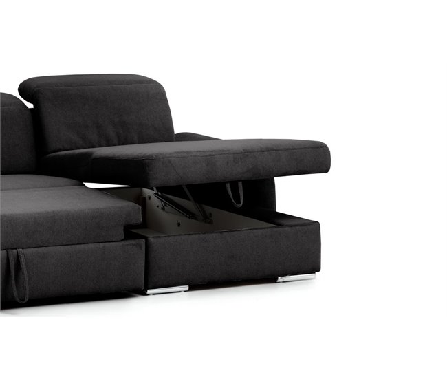 Chaise longue con cama MORIS Antracita