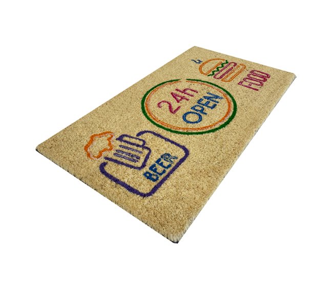 Acomoda Textil – Felpudo de Coco Natural Ecológico Animado. Marron Claro