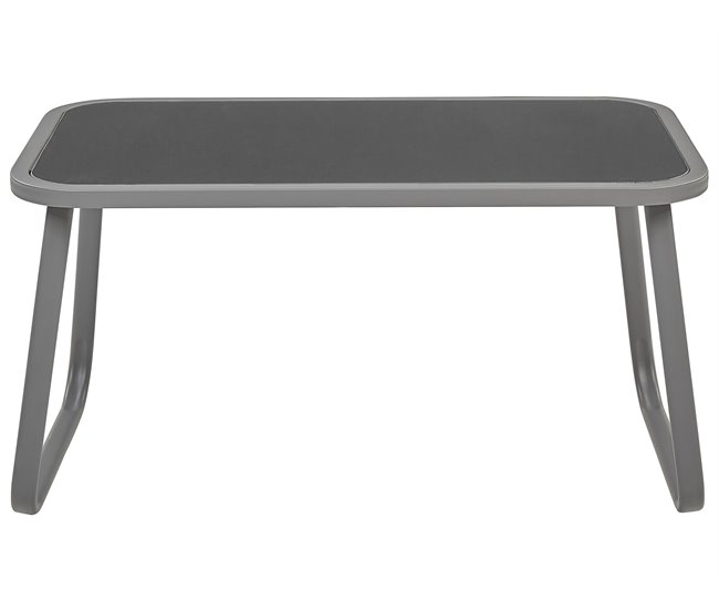Beliani Conjunto longue Acero BARREA Gris