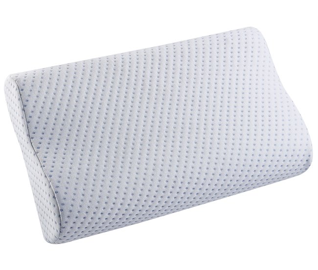 Beliani Almohada de espuma de memoria KANGTO Blanco