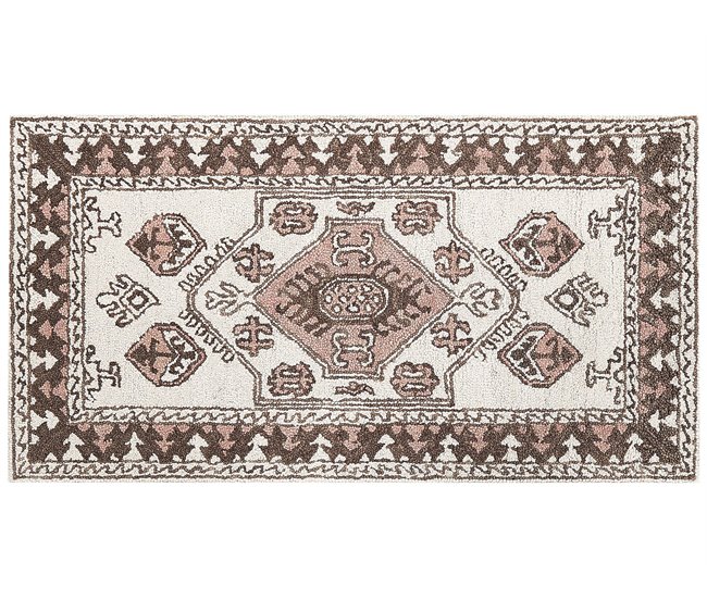 Beliani Alfombra de pelo corto TOMARZA 80x150 Multicolor