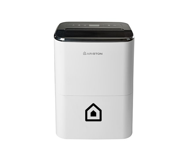Deshumidificador, Ariston, Deos 21S, 21 litros,Vertical u Horizontal, Clase Energetica B Blanco/ Negro