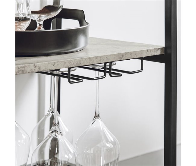 Carrito de Cocina con Bandeja FKW56-HG SoBuy Gris