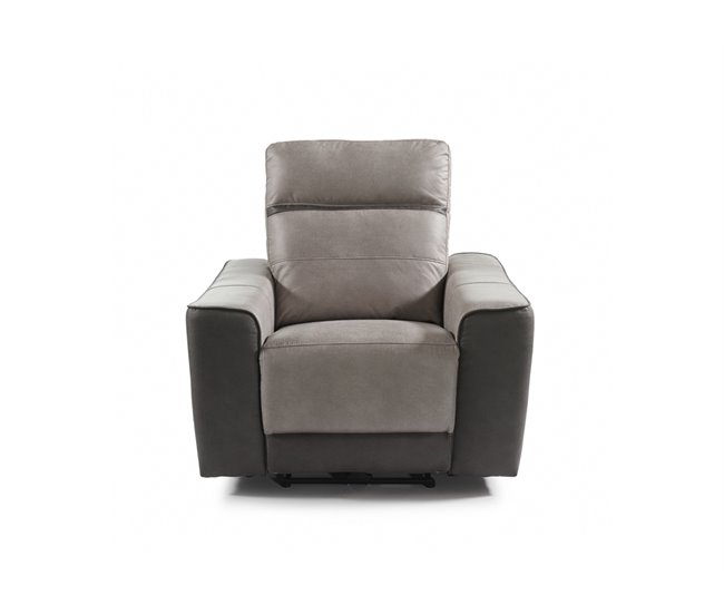 Sillón relax eléctrico MOON color gris claro y gris oscuro Gris
